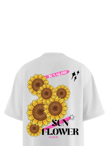 SUN GLOW SUNFLOWER Heavy Weight Oversized T-shirt