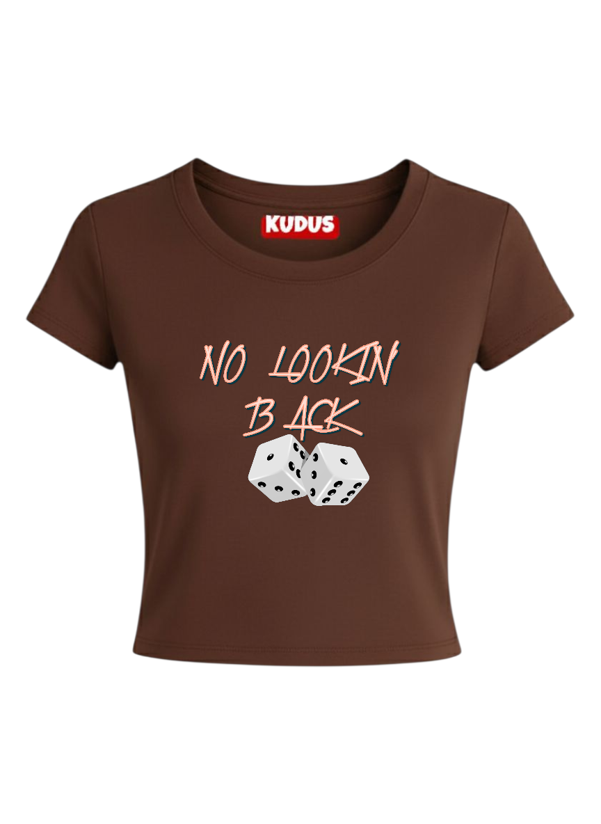 NO LOOKIN BACK - Baby Crop Top For Women
