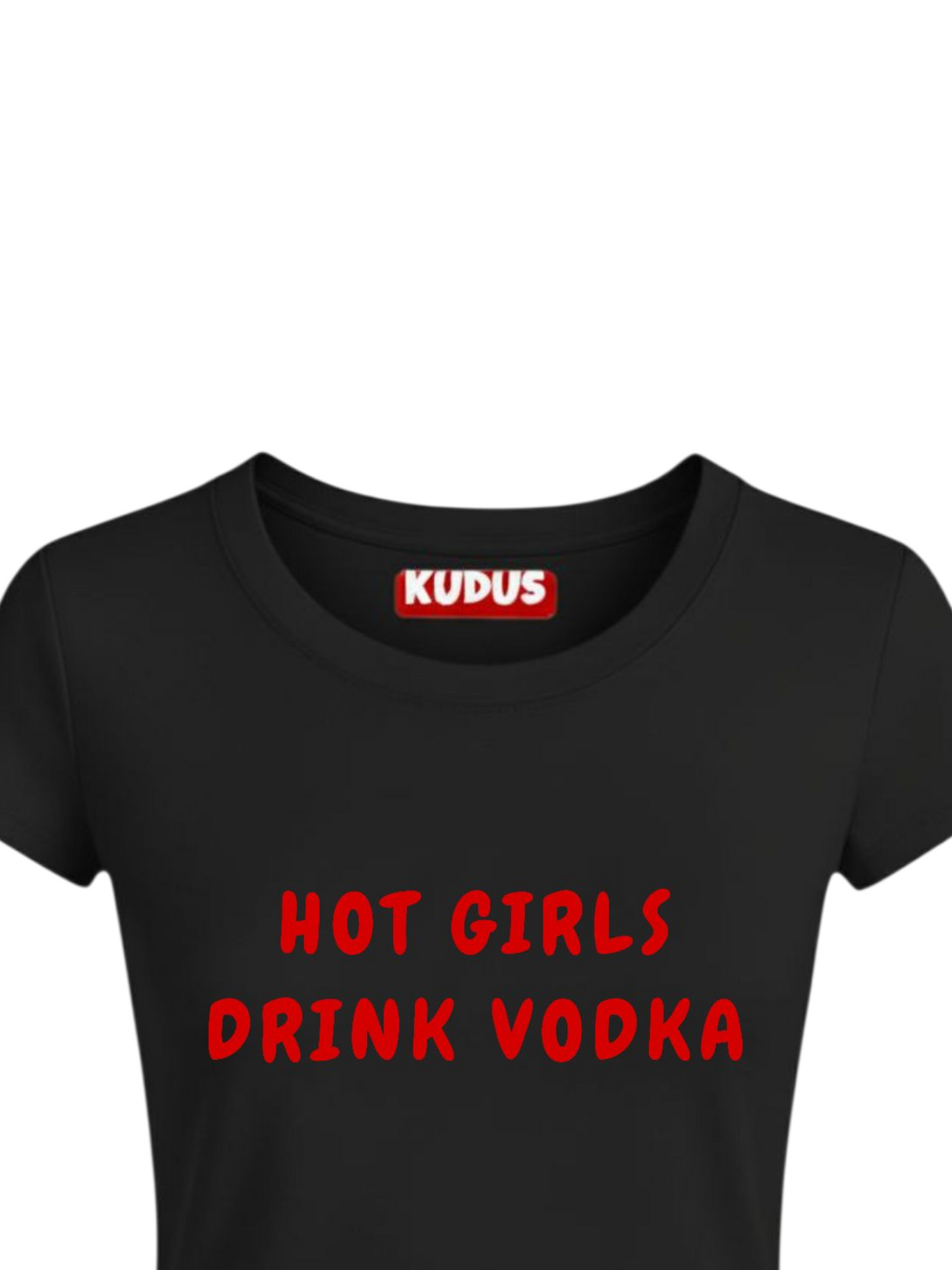HOT GIRLS DRINK VODKA Baby Crop Top For Women
