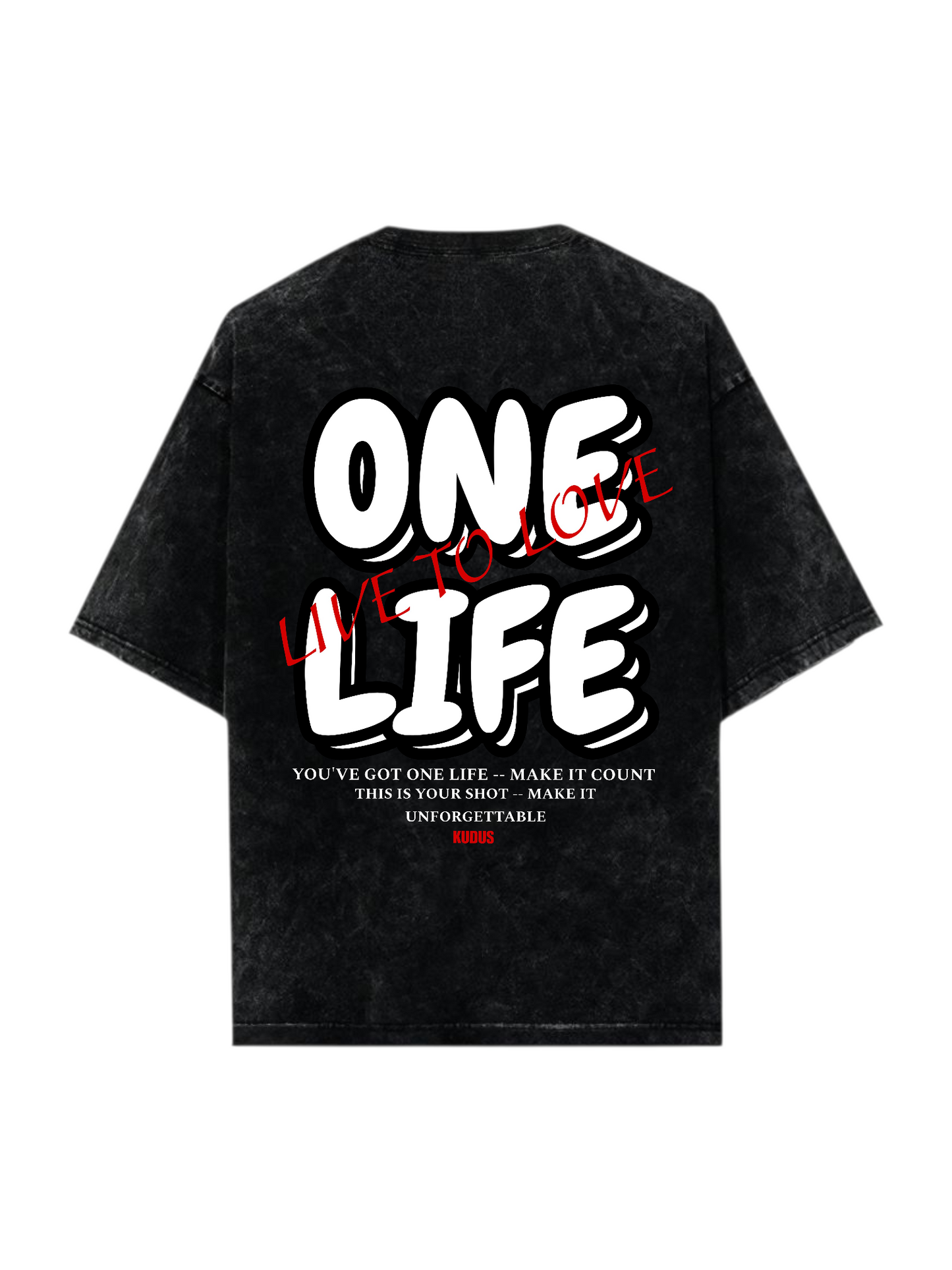 ONE LIFE Acid Wash Ultrasoft Oversized T-shirt