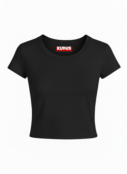 BASIC PLAIN SOLID EVERYDAY Baby Crop Top For Women