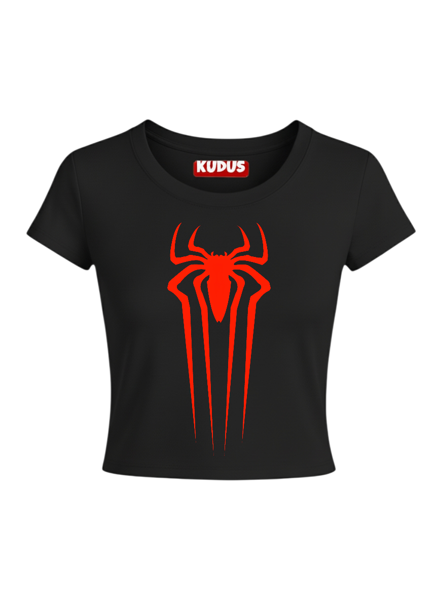 Spider Black Crop top