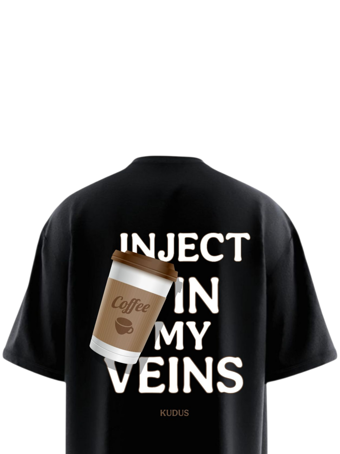 INJECT COFFEE IN MY VEINS Heavy Weight Oversized T-shirt
