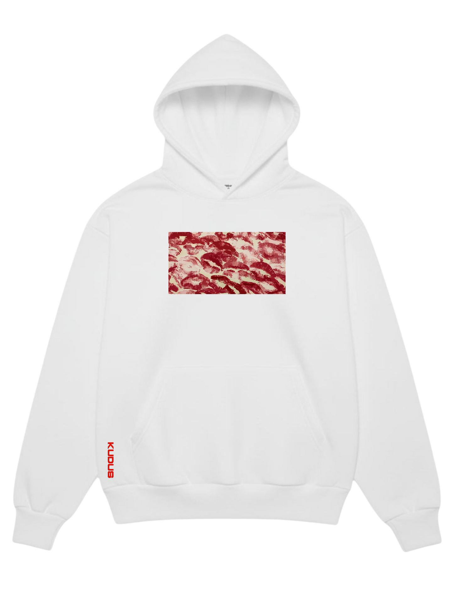 White Hoodie // Kisses