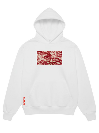 White Hoodie // Kisses