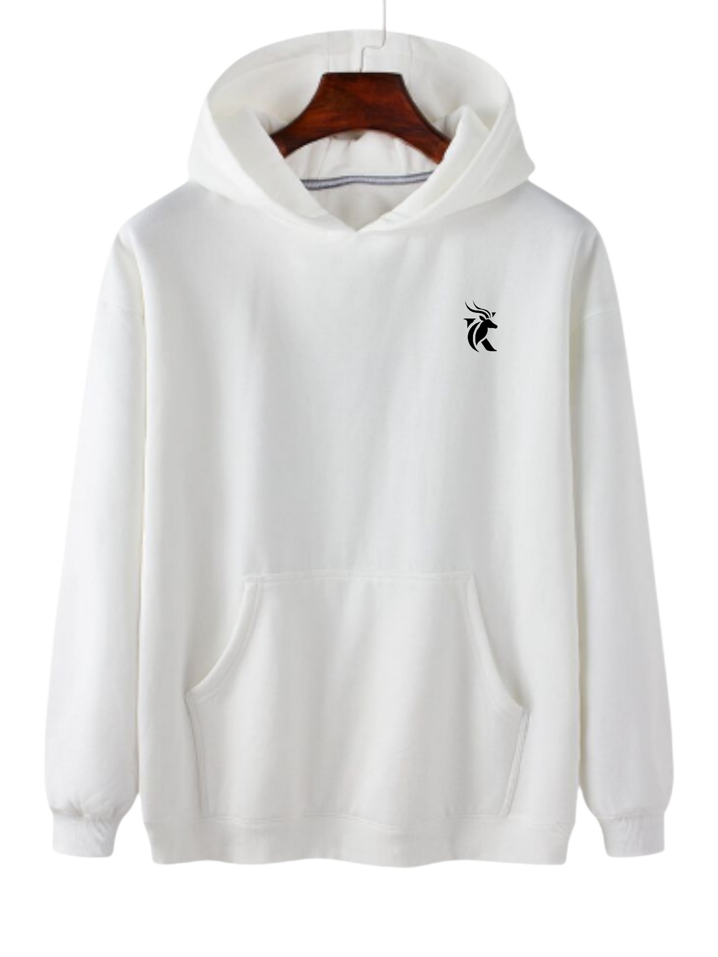 LOGO SOLID PLAIN UNISEX COMFY HOODIE
