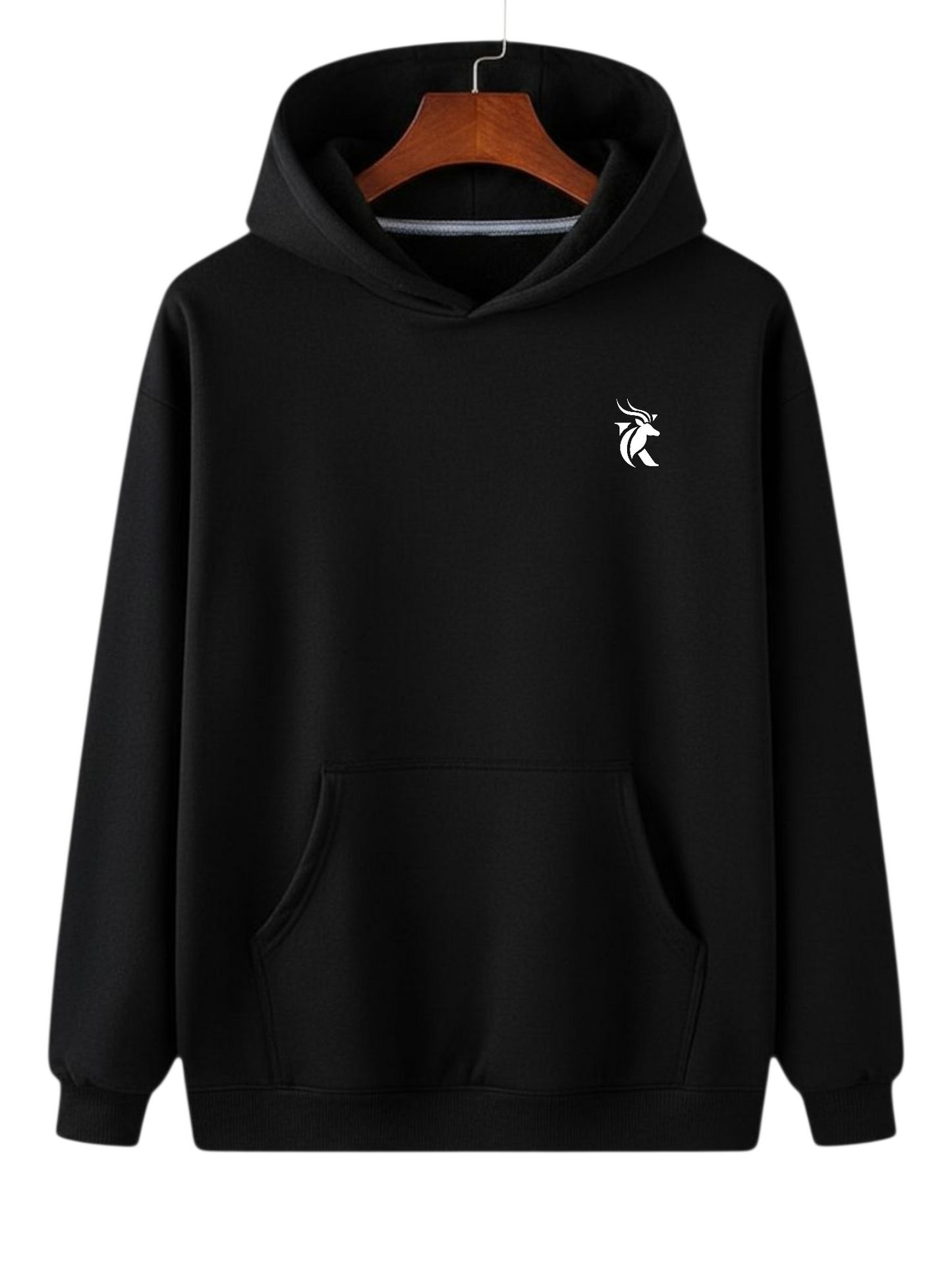 LOGO SOLID PLAIN UNISEX COMFY HOODIE