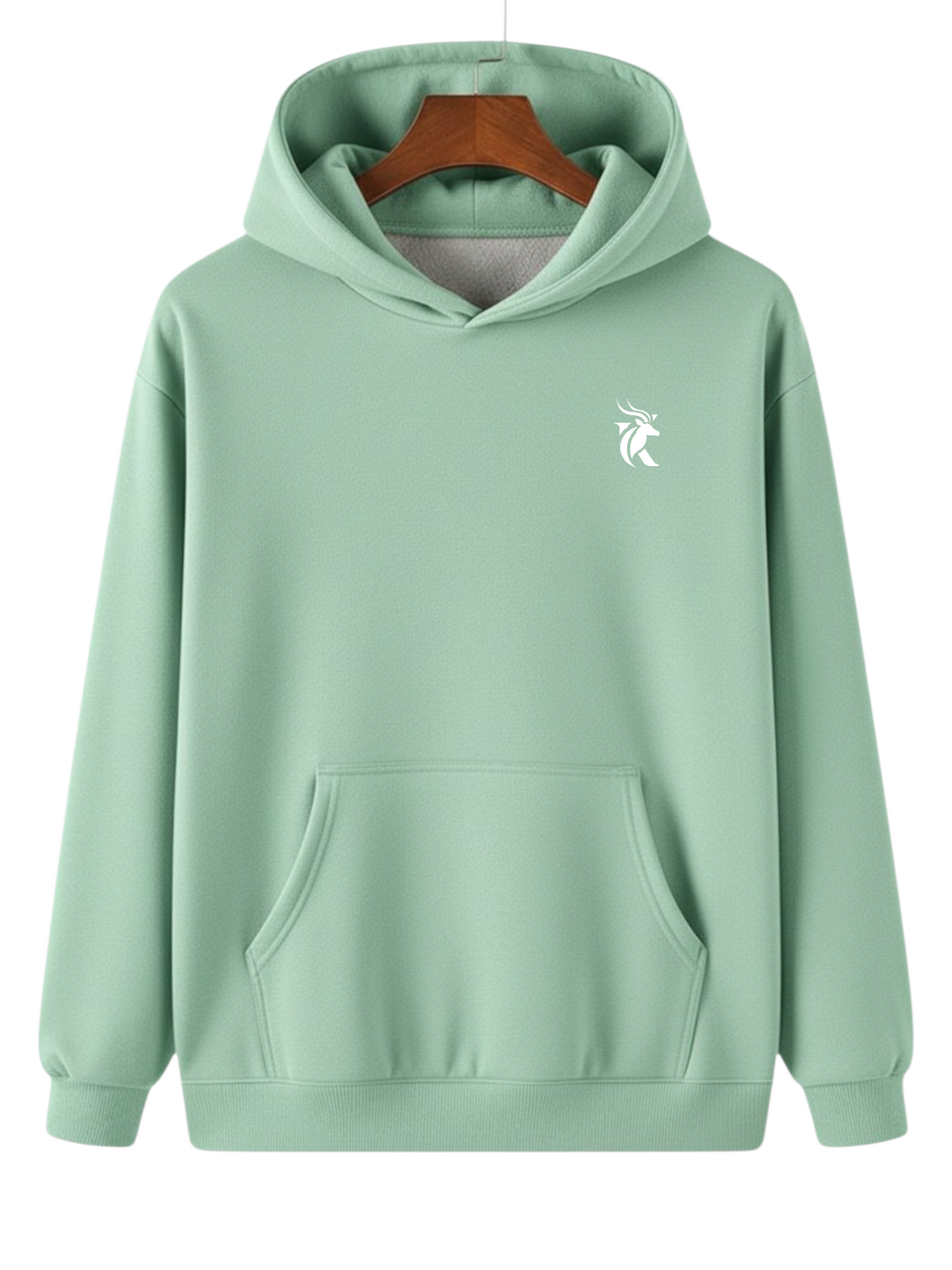 LOGO SOLID PLAIN UNISEX COMFY HOODIE