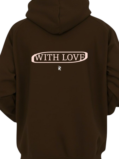 WITH LOVE CHOCOLATE HOODIE