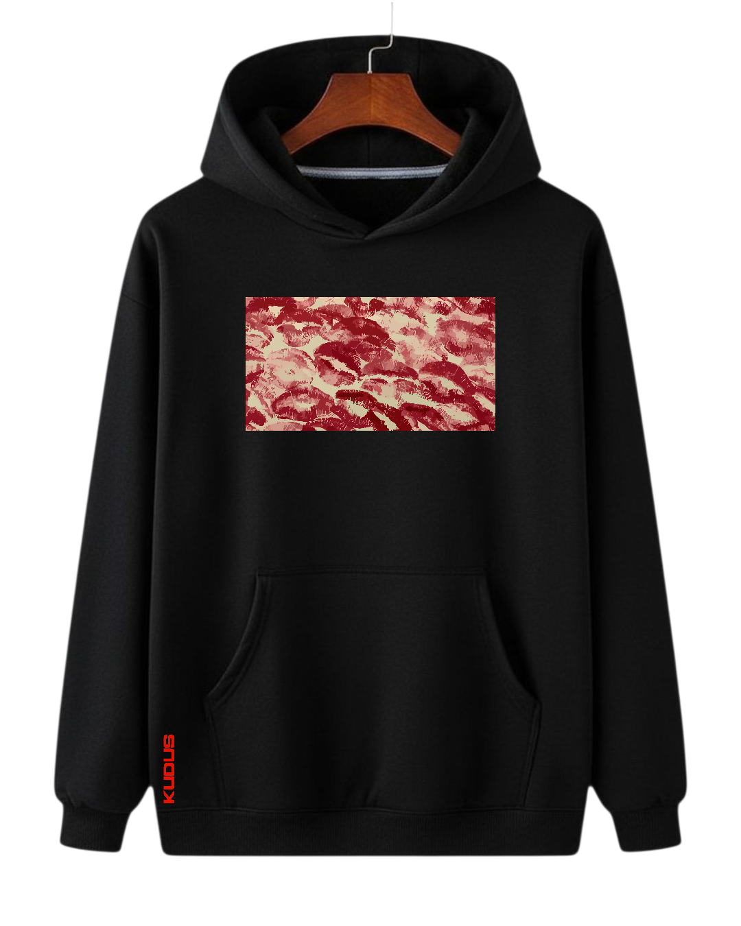 Black Hoodie // Kisses