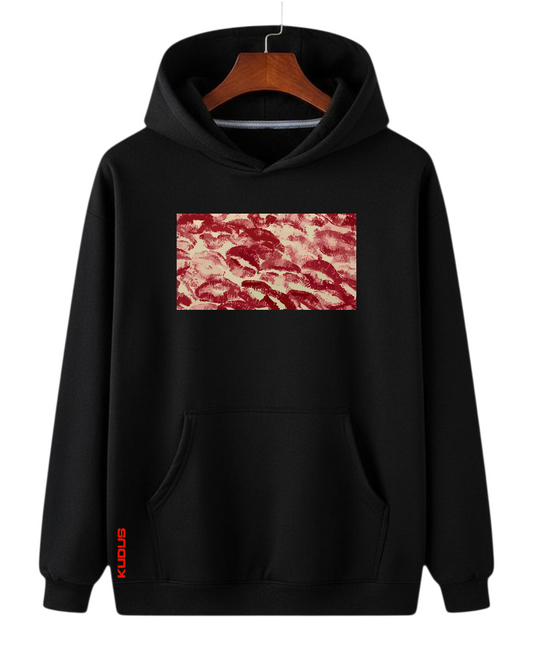 Black Hoodie // Kisses