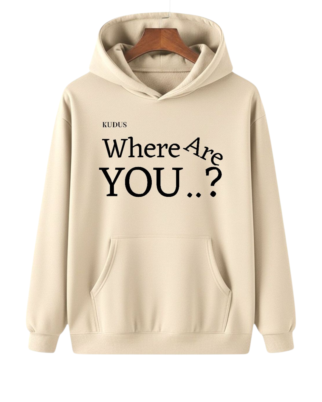 IN DILEMMA IVORY COMFY HOODIE