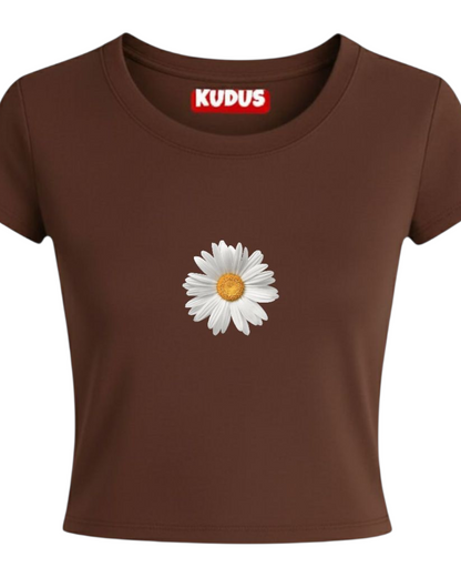 Aesthetic Chocolate Baby Crop Top For Women