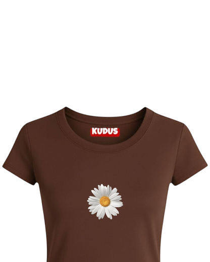 Aesthetic Chocolate Baby Crop Top For Women