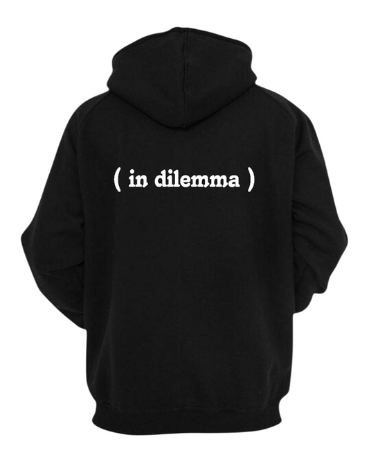 IN DILEMMA BLACK COMFY HOODIE