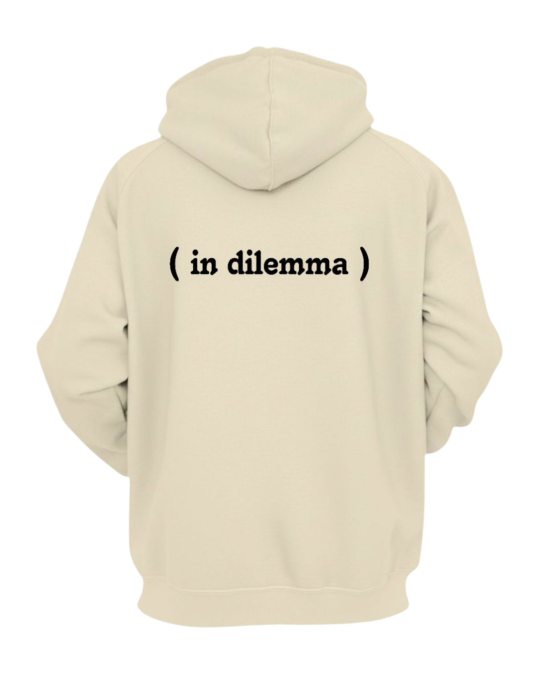 IN DILEMMA IVORY COMFY HOODIE