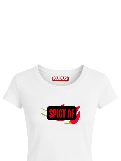SPICY AF Baby Crop Top For Women