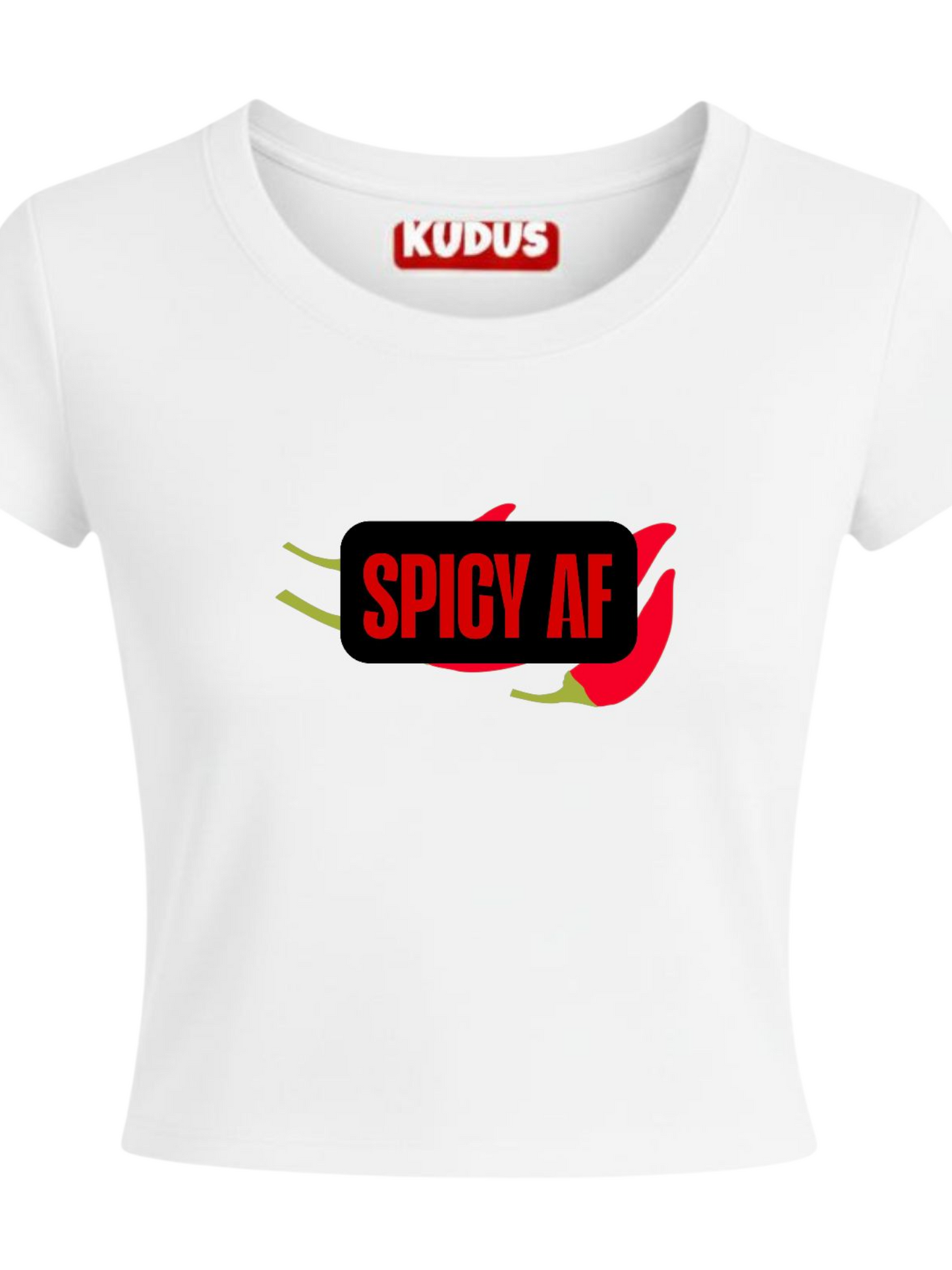 SPICY AF Baby Crop Top For Women