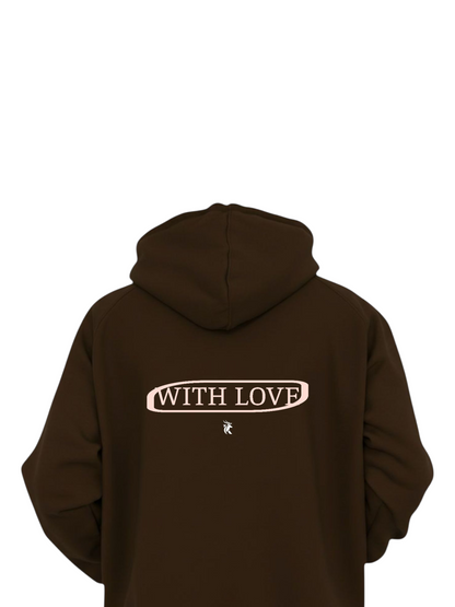 WITH LOVE CHOCOLATE HOODIE