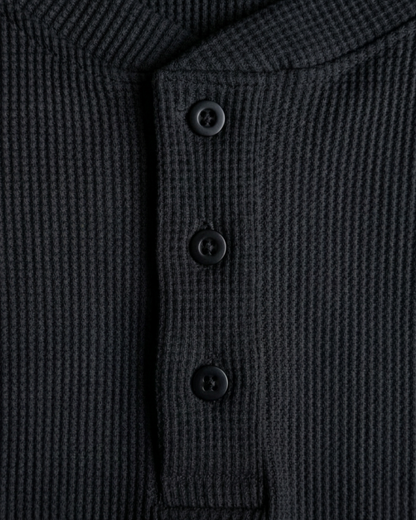 Black Henley Tee