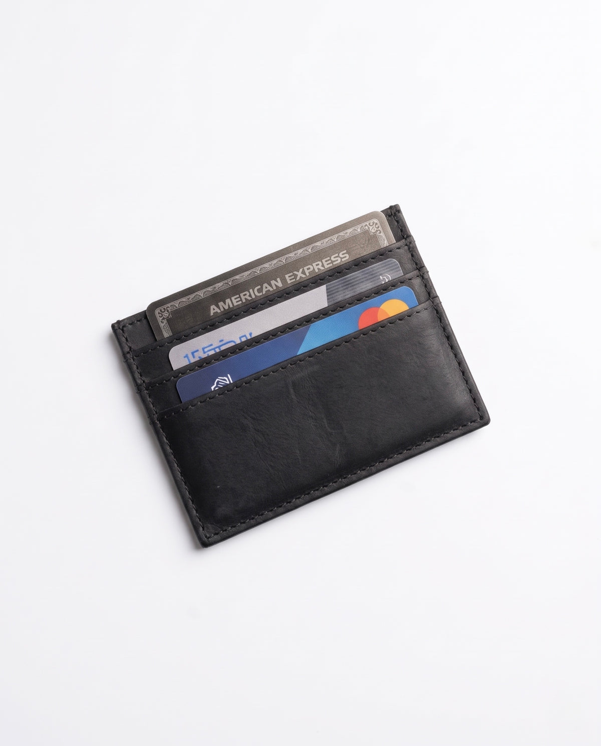 Genuine Leather - Black Card Holder