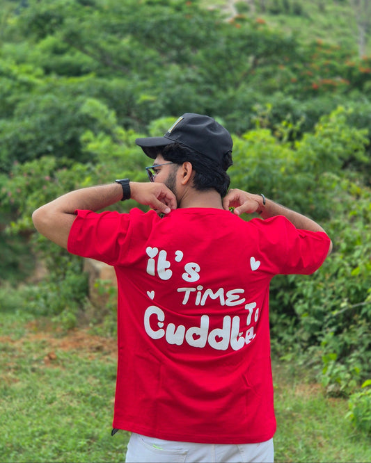 It's Time To Cuddle Oversized Tee