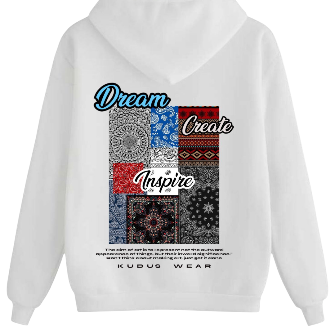 Inspire White Hoodie