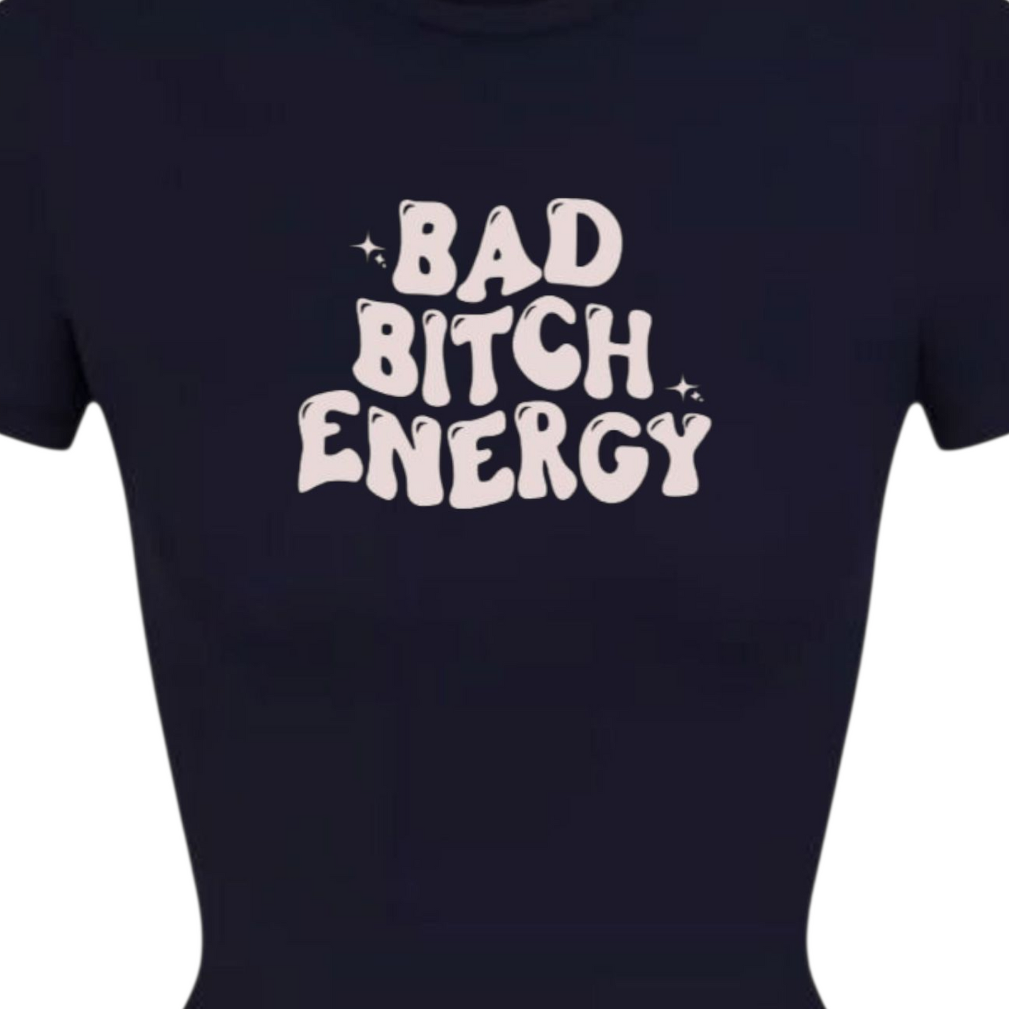 Bad Bi#ch Energy Navy Blue Women Tee