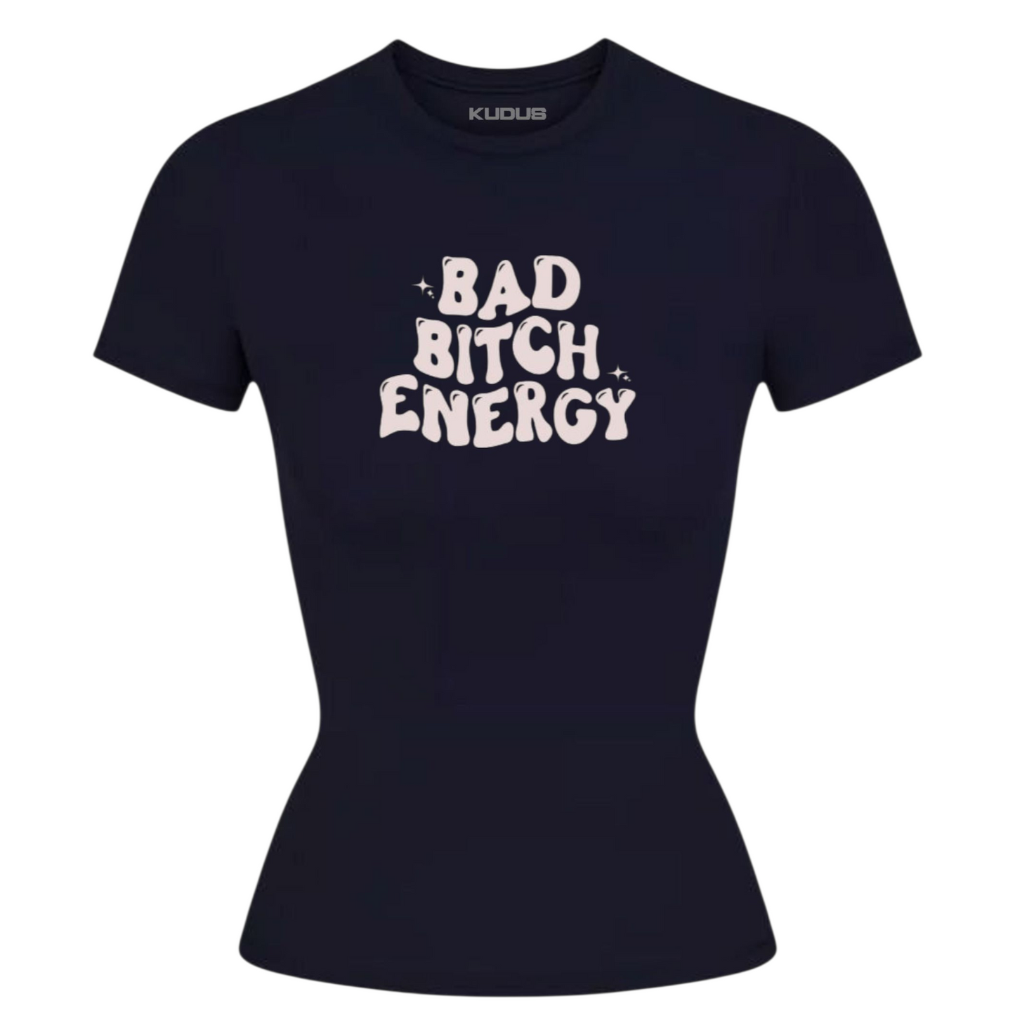 Bad Bi#ch Energy Navy Blue Women Tee