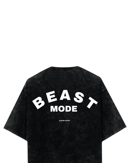BEAST MODE Acid Wash Ultrasoft Oversized T-shirt
