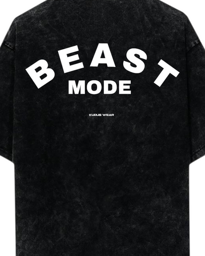 BEAST MODE Acid Wash Ultrasoft Oversized T-shirt