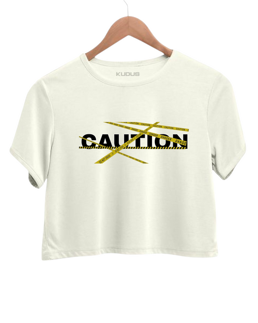 Caution Crop Top