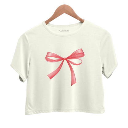 PINK BOW Crop Top