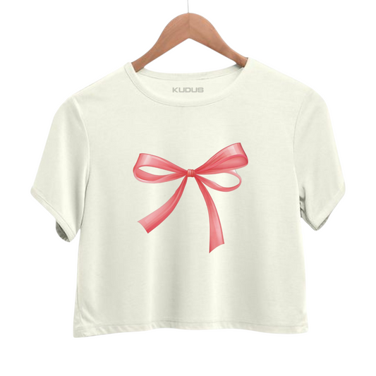 PINK BOW Crop Top