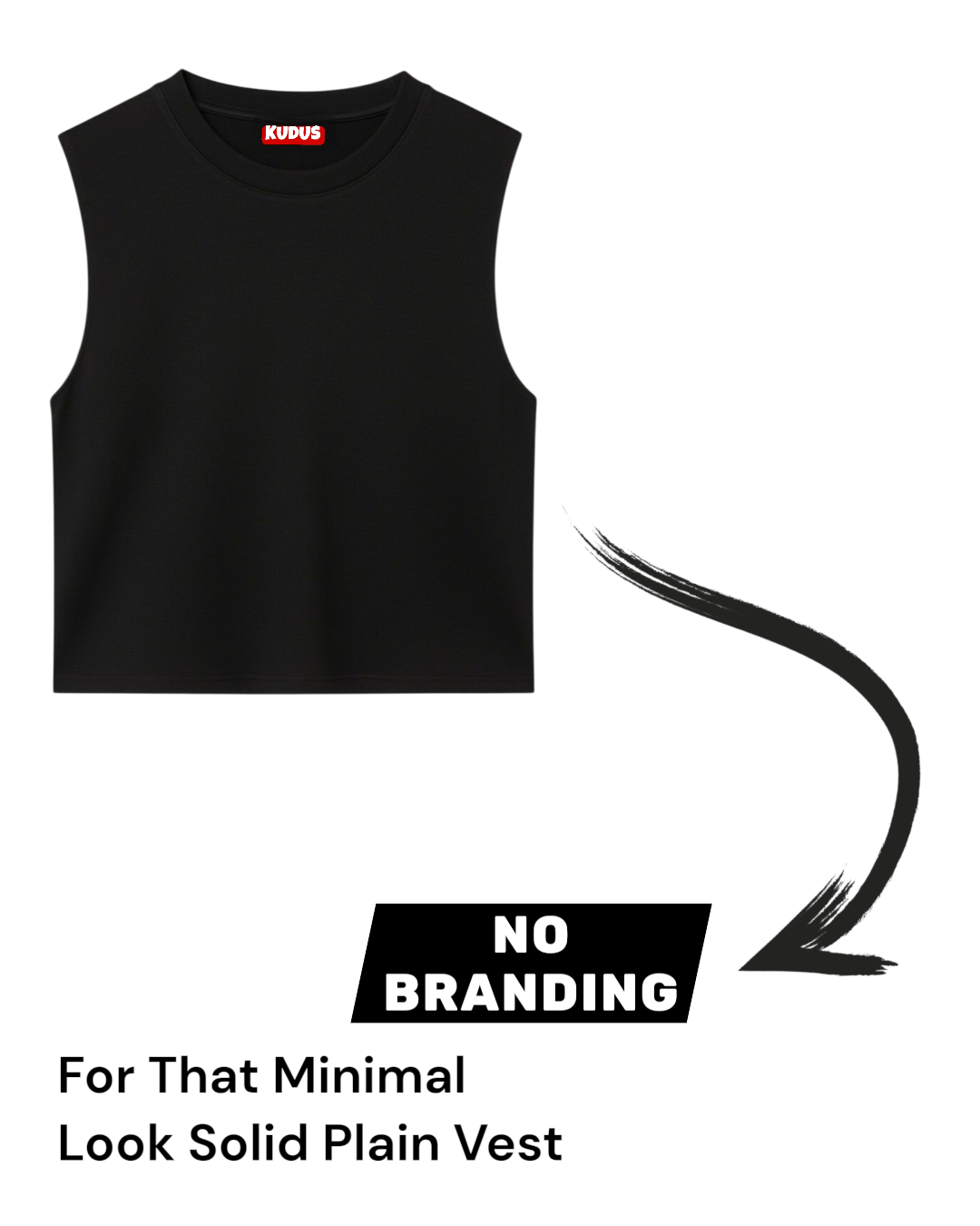 MINIMAL PLAIN SOLID SLEEVELESS VESTS