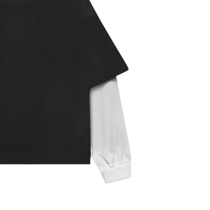 Black and White Full Sleeve Heavy Weight T-shirt