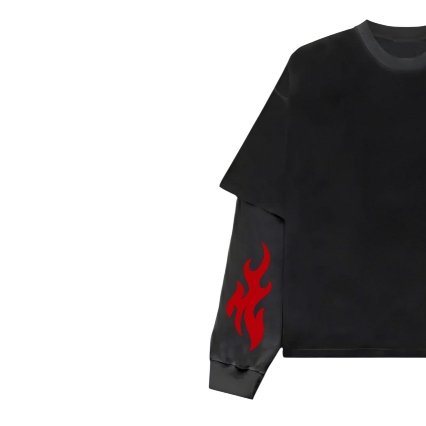 FIRE ON HAND B&G Long Sleeve Heavy Weight T-shirt