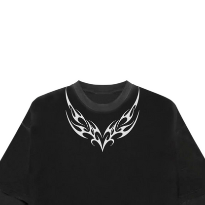 Neck Designed B&G Long Sleeve Heavy Weight T-shirt
