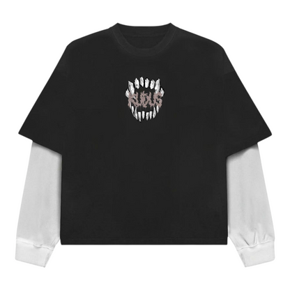 What The Fuck B&W Long Sleeve Heavy Weight T-shirt