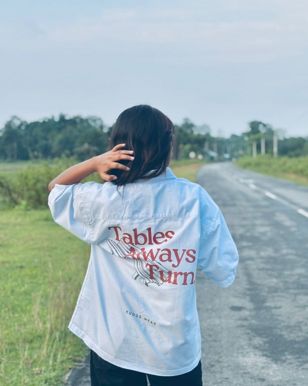 Table Always Turn Half Sleeve Shirt