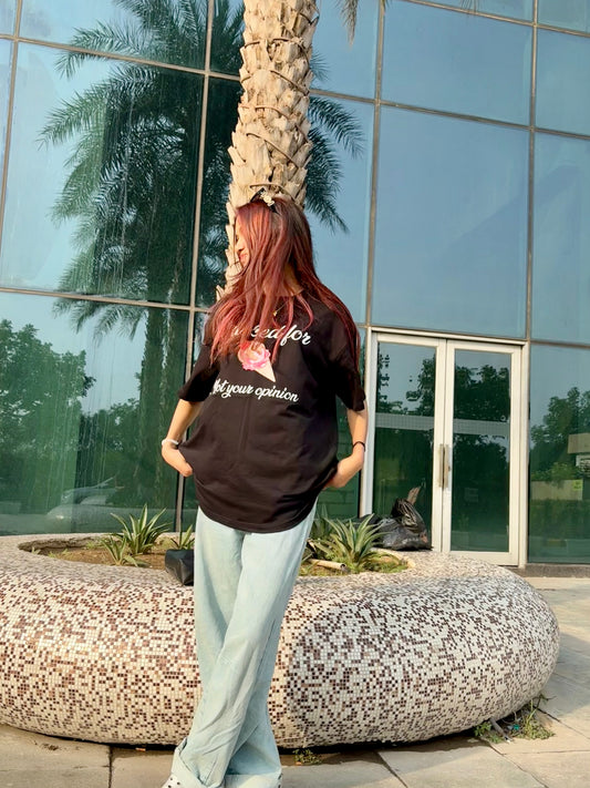 I ASKED FOR ICE-CREAM Oversized T-shirt