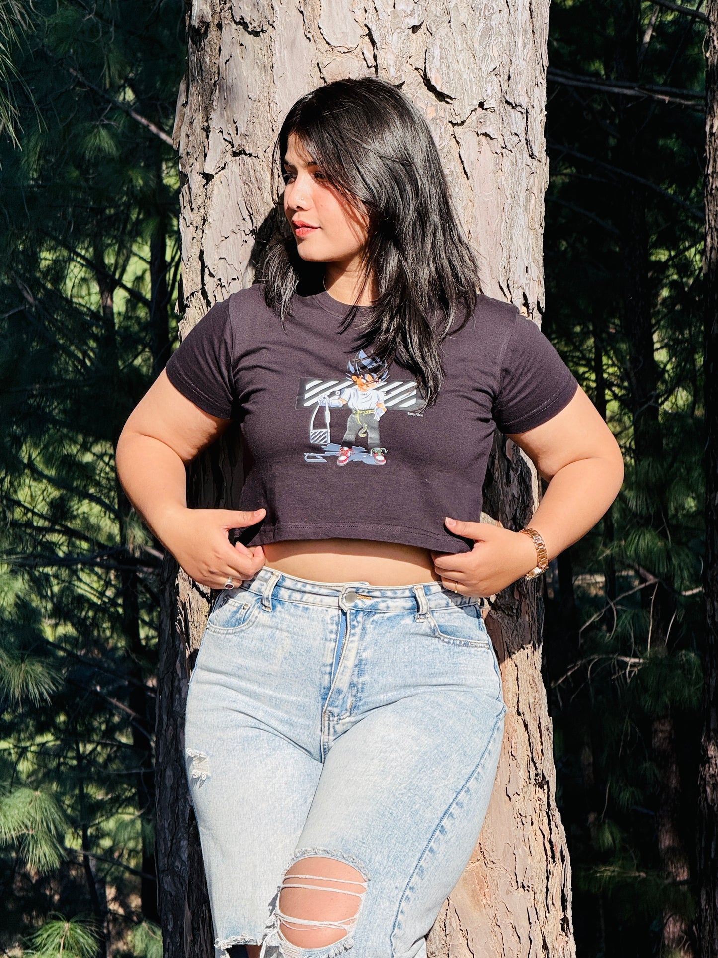 Off Goku Black Crop Top