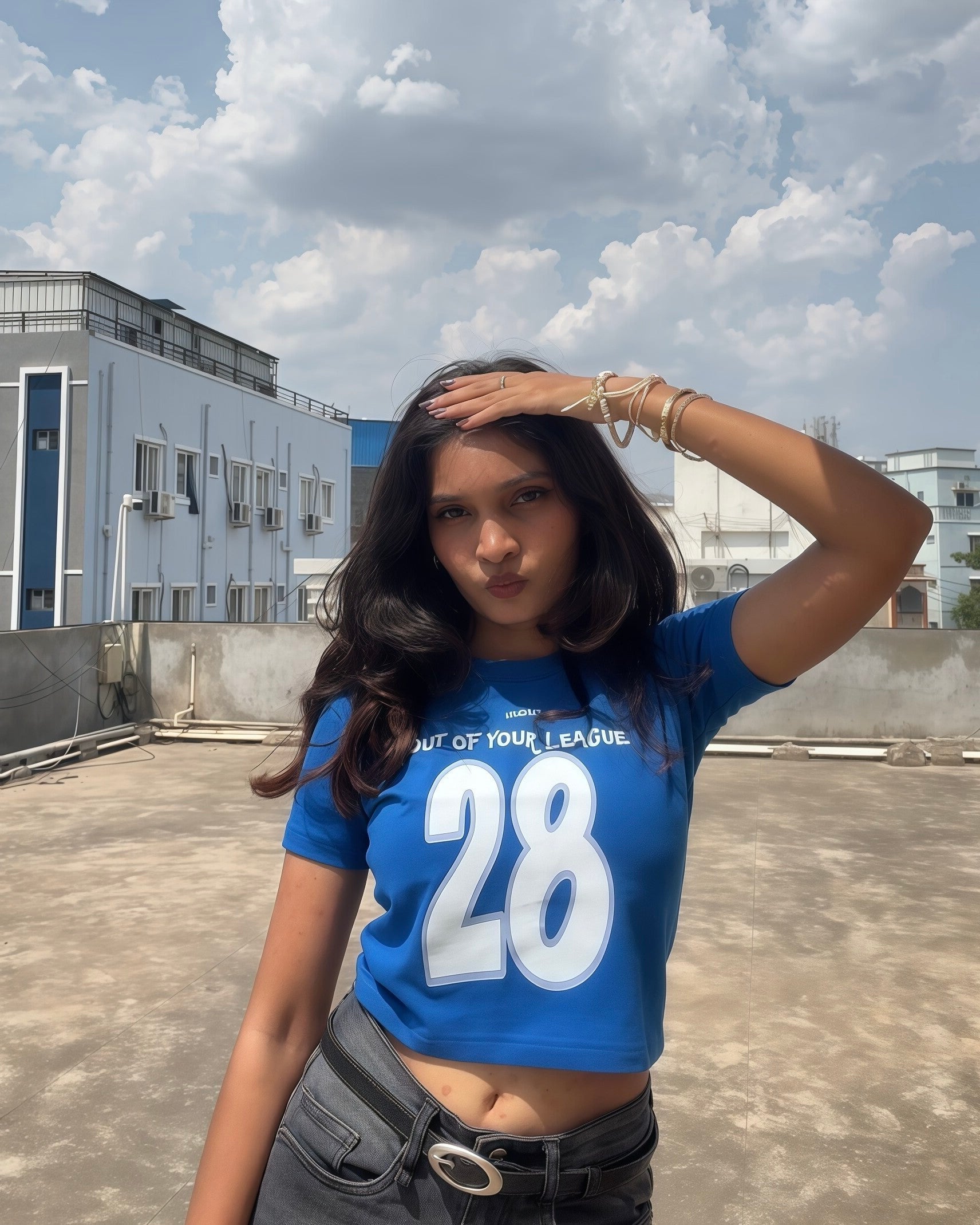 OUT OF YOUR LEAGUE Baby Crop Top For Women