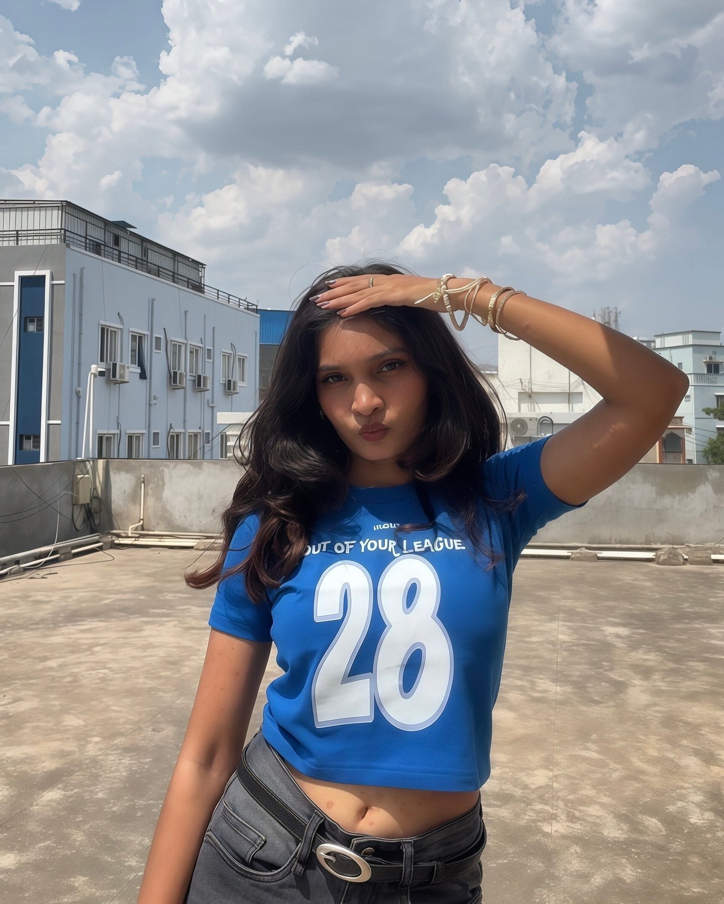 OUT OF YOUR LEAGUE Baby Crop Top For Women