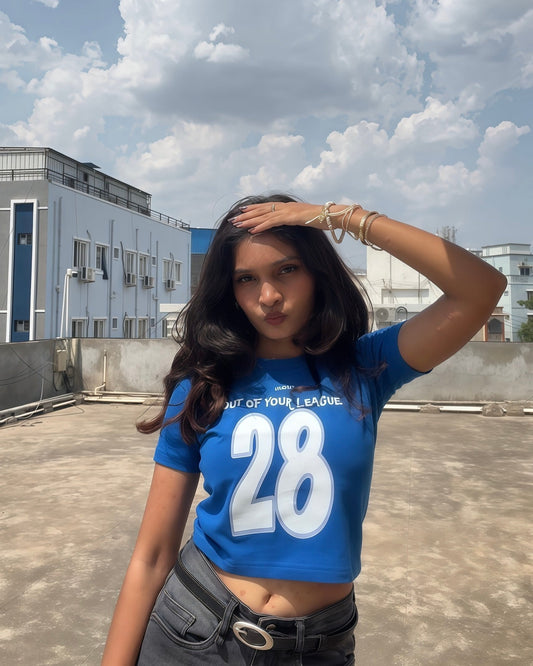 OUT OF YOUR LEAGUE Baby Crop Top For Women