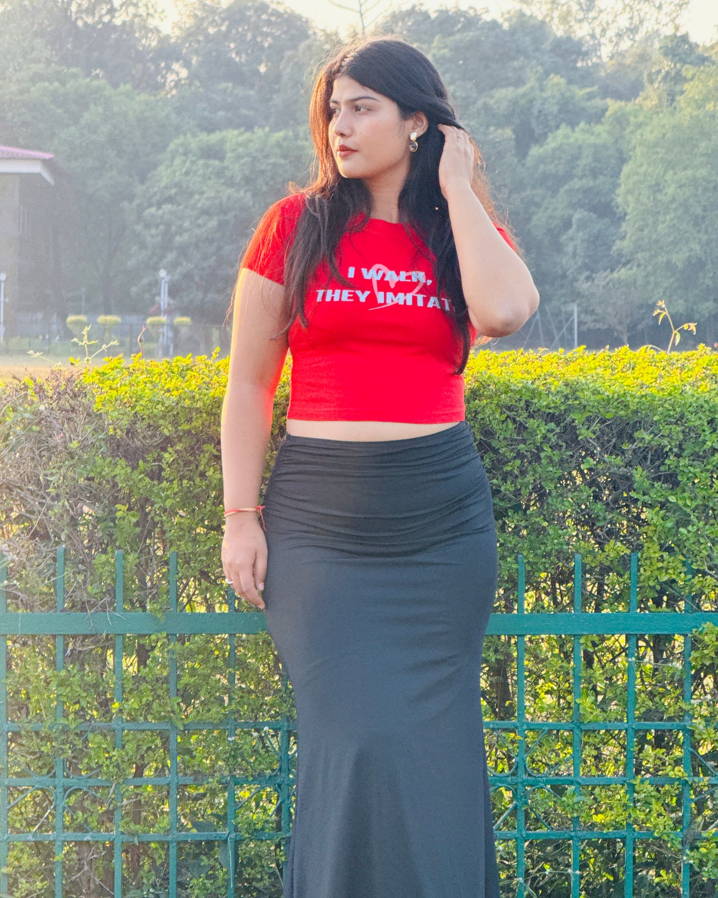 I Walk, They Imitate - Baby Crop Top For Women