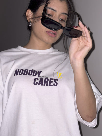 NOBODY CARES Soft  Oversized T-shirt