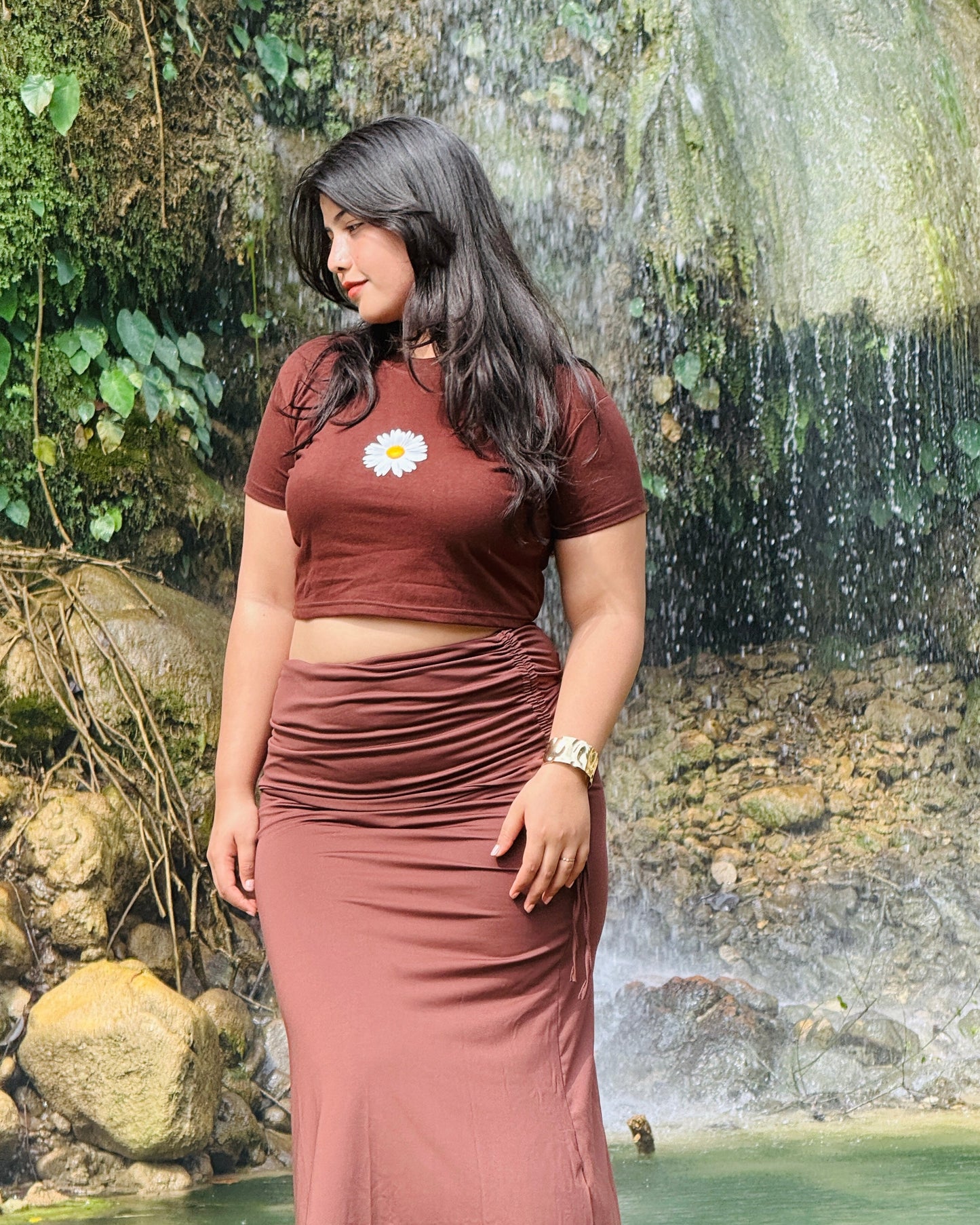 Aesthetic Chocolate Baby Crop Top For Women