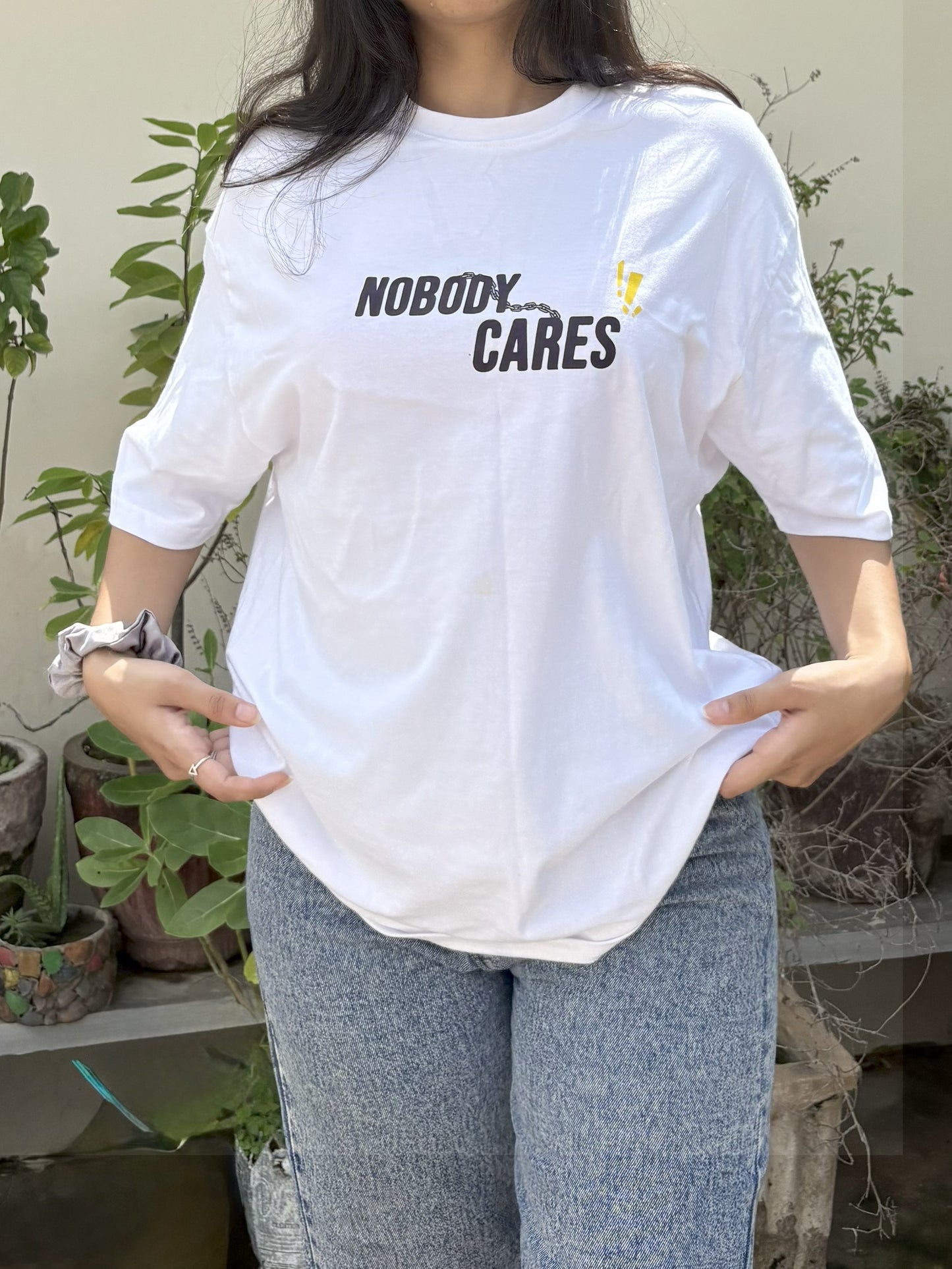 NOBODY CARES Soft  Oversized T-shirt