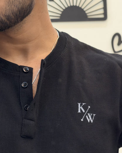Glitched Kudus Henley Tee